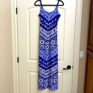 Venus Spaghetti Strap Maxi Dress Womens M adjustable starfish print Stretch